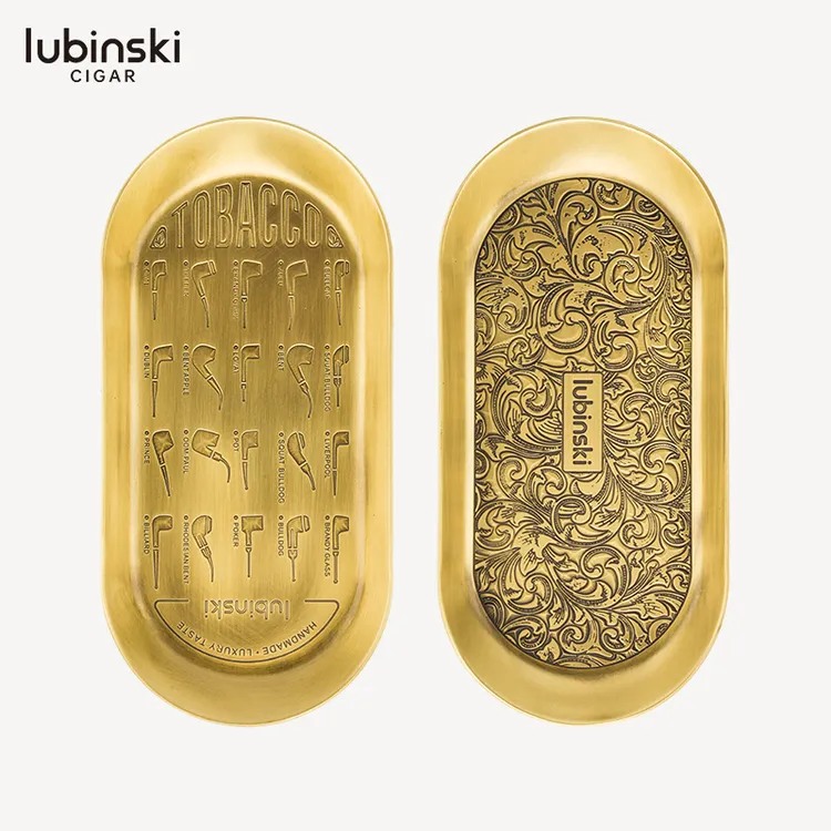 LUBINSKI 经典刻纹铜制醒草盘收纳盘 YJA-14004