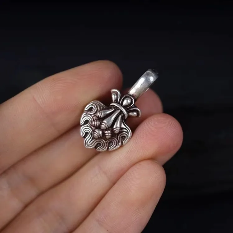 藏传手工火焰大尺寸精品卡子佛手串配饰配件侧挂diy