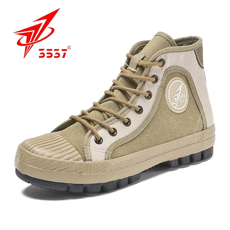 3537正品新式解放鞋男高帮帆布作训鞋防滑耐磨工地劳保胶鞋登山鞋
