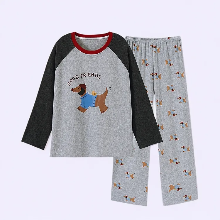 睡衣大码长袖女款爆款2024新款可外穿春秋高颜值家居服出门款套装