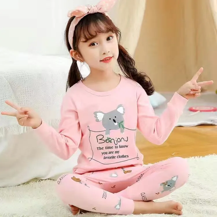 2-15岁男童纯棉内衣套装女童秋衣秋裤宝宝睡衣小孩秋冬全棉打底衫