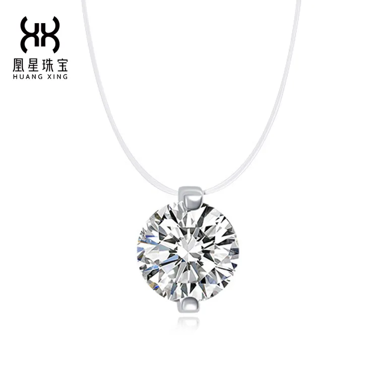 坠链均925银莫桑石 双11新品时尚人鱼之泪莫桑石项链百搭平替好物