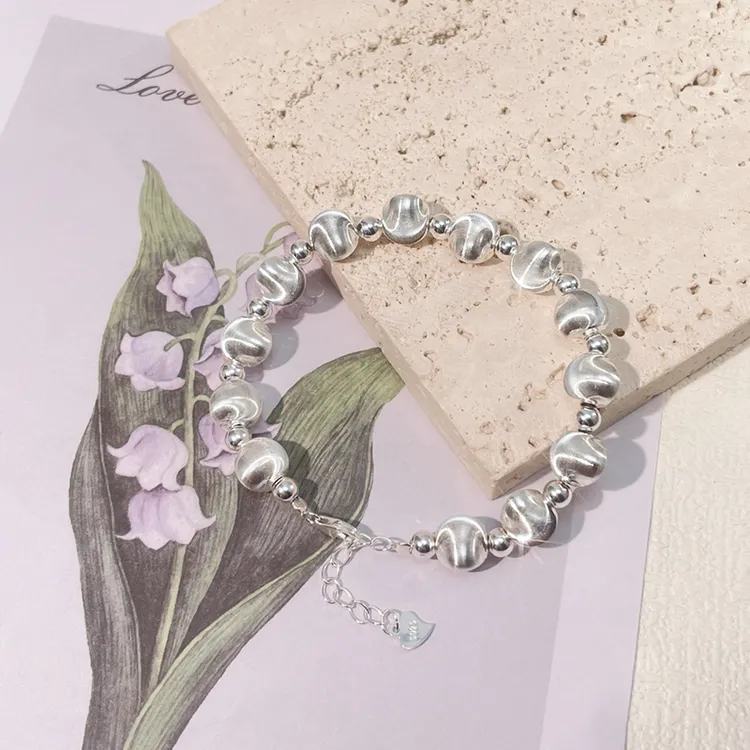 凰星 925银手链 【经典系列】时尚猫眼手链通体925银小众轻奢设计感