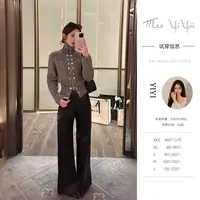 【雾色伦敦皮裤】<中秋国庆大狂欢>小个子短毛衫高腰直筒