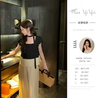 【清迈假日裤子】<中秋国庆大狂欢>小个子小飞袖上衣显瘦直筒阔腿裤