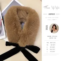 【毛毛绒】<搭配>秋冬大衣丝带毛领子圆领围脖护颈通用