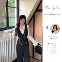 【巴黎晚香玉衬衫】<中秋国庆大狂欢>醋酸衬衫重工鸵鸟外套连体裤
