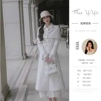 【香奢夫人】<中秋国庆大狂欢>中长款毛呢大衣外套百搭斗篷披肩