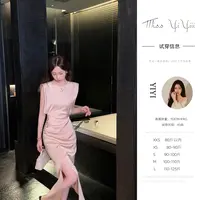 【首尔恋歌】<中秋国庆大狂欢>小个子法式性感露腰连衣裙包臀中长裙