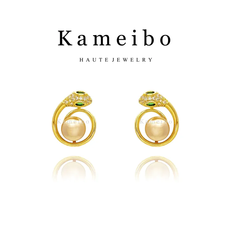 铜合金耳饰 Ka·蛇倚DK5843高级感网红气质时尚轻奢百搭耳钉耳环