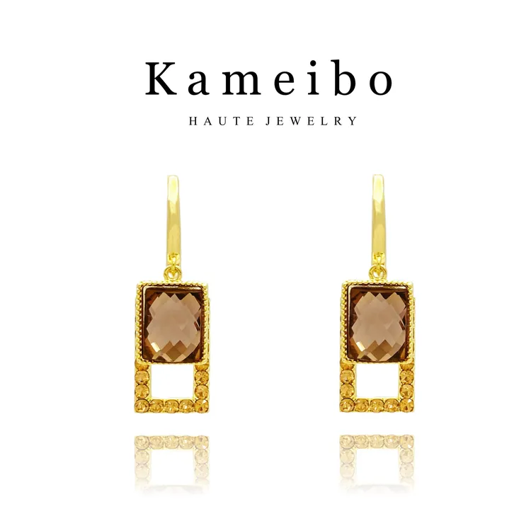 铜合金耳饰 Ka·茶芳DK4366高级感网红气质时尚轻奢百搭耳钉耳环