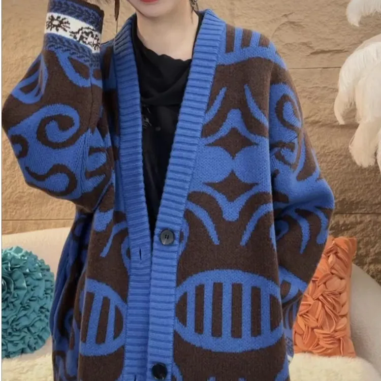 朱总原创设计72123新款时尚毛衣外套