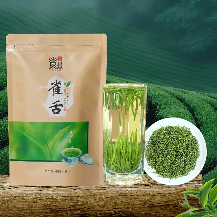 2025新茶上市贵州明前雀舌茶叶 新品毛尖绿茶嫩芽青针雀舌浓香型