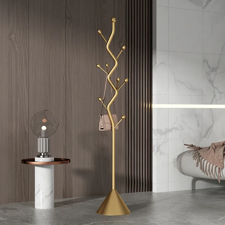 轻奢卧室衣帽架落地创意房间家用简易挂衣架客厅立式挂包架衣服架