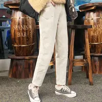 前口袋灯芯绒老爹裤160