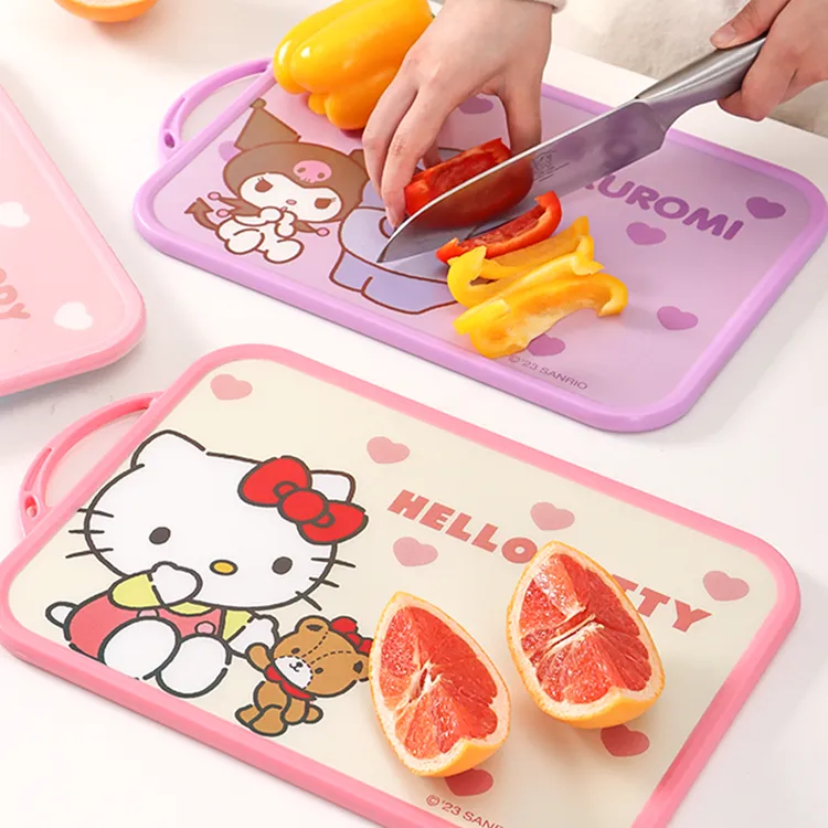 三丽鸥双面菜板可爱家用安全PP宝宝辅食切菜水果砧板不留味案板
