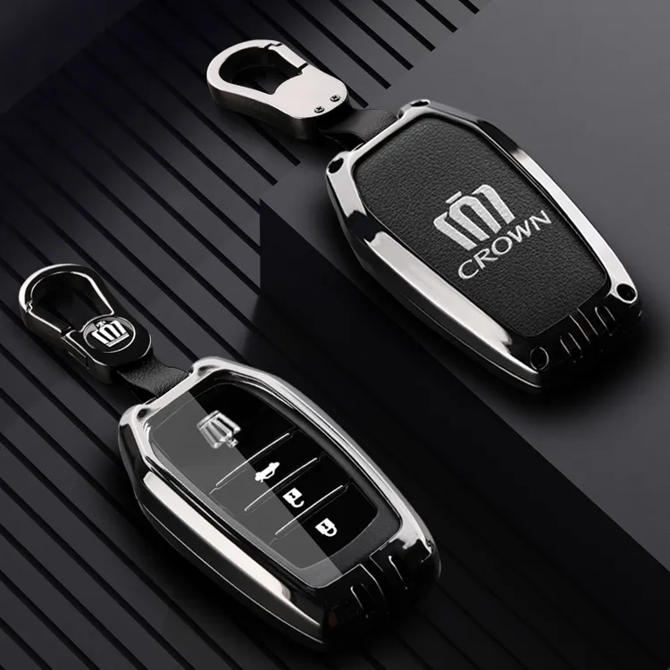 适用14代丰田皇冠钥匙套专用18款男女壳13代扣包汽车改装配件装饰