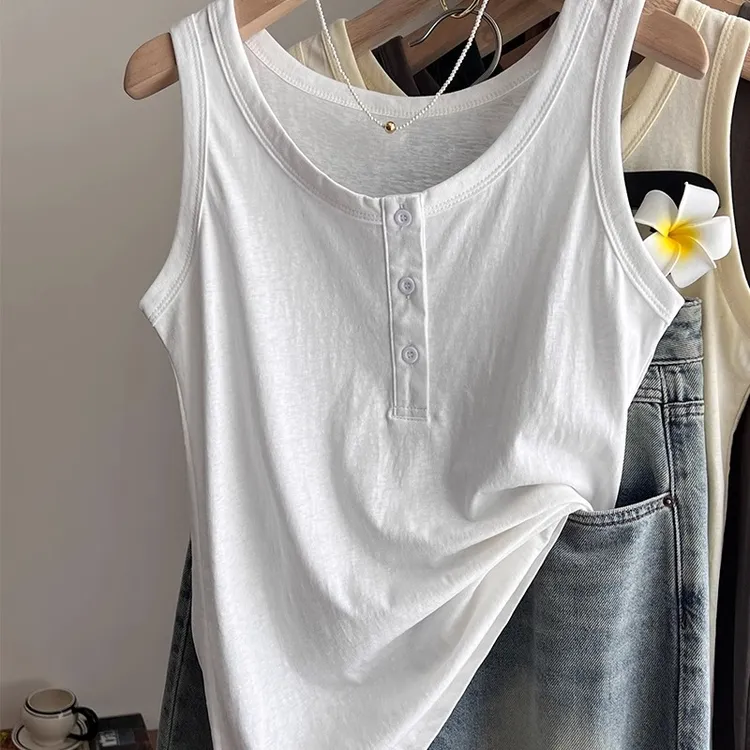 棉麻吊带背心女夏季内搭2025新款外穿薄款宽松大码打底上衣遮副乳
