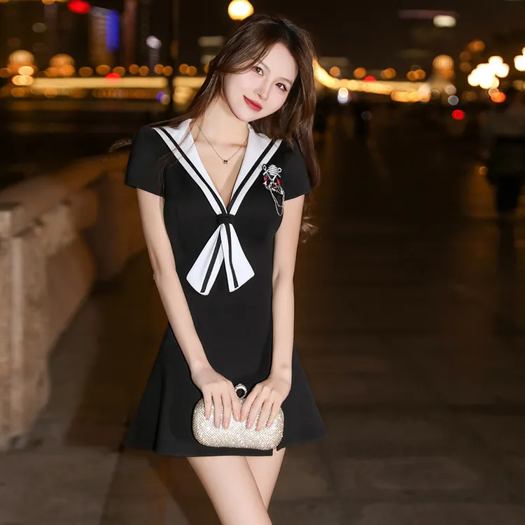 学院风减龄连衣裙小个子女款夜场性感夜店女装最新款2025爆款