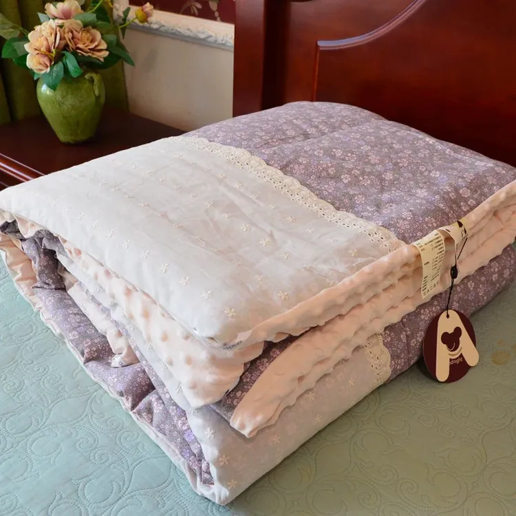 【已开价】巨美 法式豆豆被 全棉双层纱大豆被