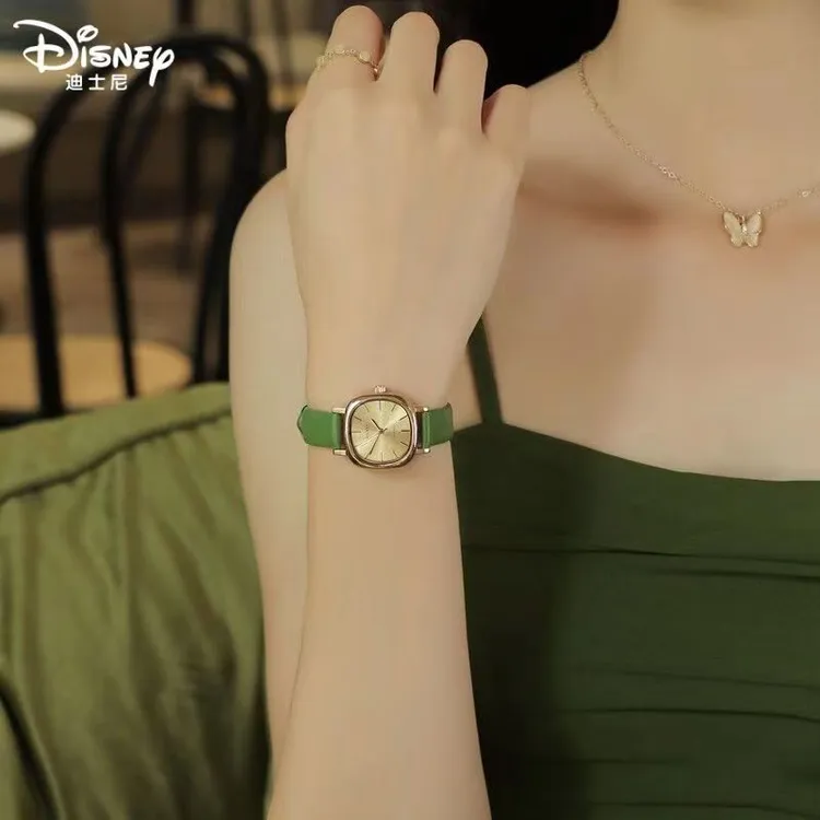 Disney/迪士尼手表轻奢小众新款气质女士防水学生正品复古小方表