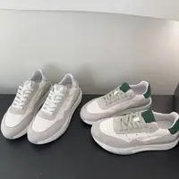 素陌慢跑鞋百搭透气真皮运动跑鞋百搭透气软底潮鞋0156