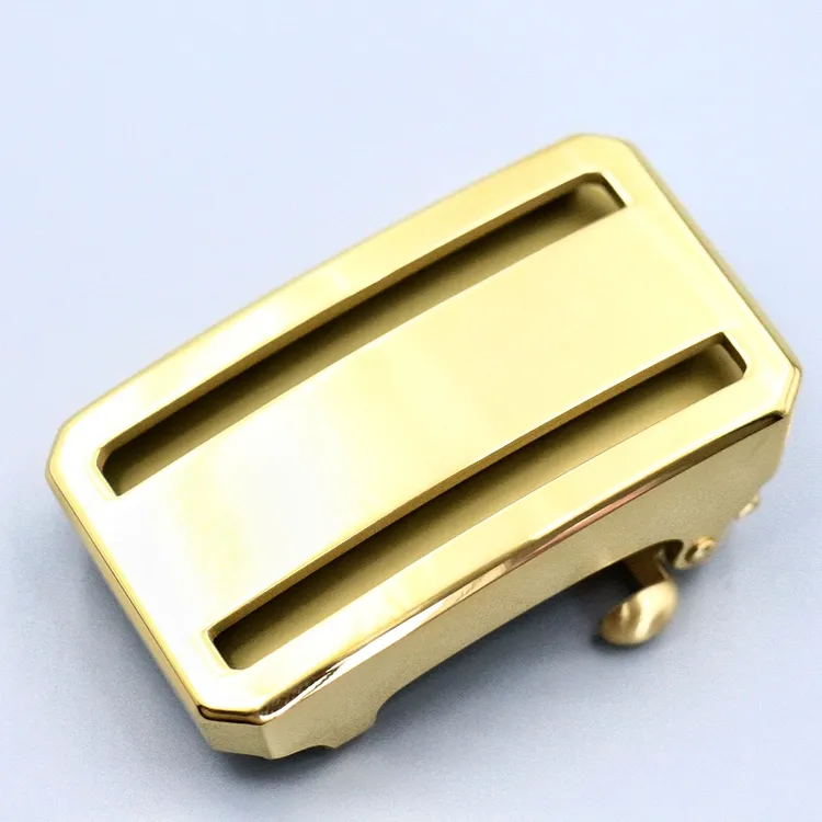 新款正品304不锈钢内穿式无牙无孔滚轴自动扣腰带头卡扣时尚3.5CM