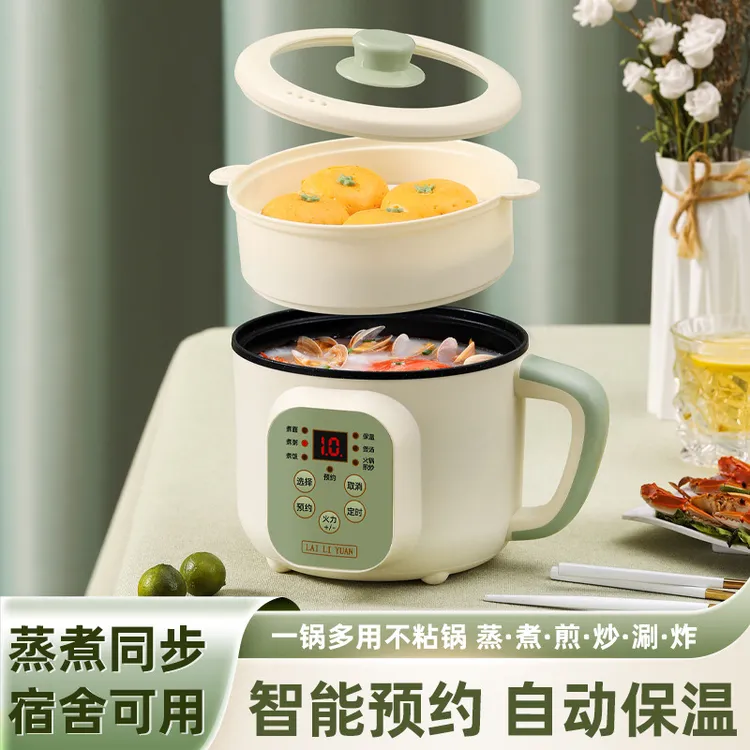多功能小电锅宿舍小型1-2人电煮锅定时电饭锅蒸煮泡面锅小火锅