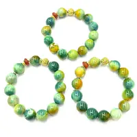 s1168-民族风设计款甘文草玛瑙圆珠手串-多样性只发一件