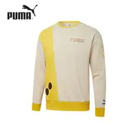 PUMA/彪马 男女情侣同款反光圆领套头休闲卫衣MIX BADGE 537008