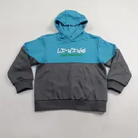 李宁童装运动生活系列男童宽松加绒保暖套头卫衣YWDT543-B品