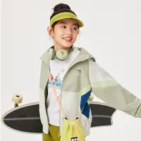 李宁风衣春男女童运动生活系列时尚透气百搭运动风衣YFDU247-B品