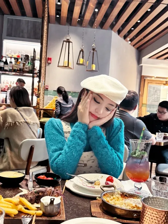 网红针织贝雷帽子画家帽女韩版时尚秋冬百搭毛线帽秋冬纯色保暖