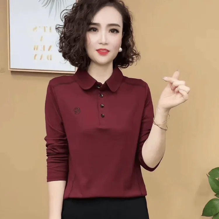 2024新款时尚洋气百搭女士显瘦减龄打底衫气质上衣#89601