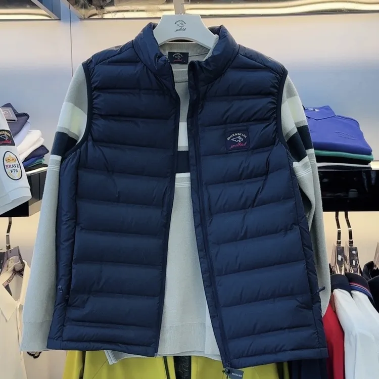 BRAVE&SHARK/勇士鲨鱼秋冬男士时尚羽绒服马甲短6001