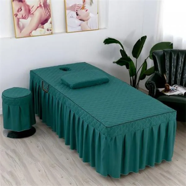 美容床罩枕套两件套美体按摩床配套床罩美容院理疗推拿洗头罩简约