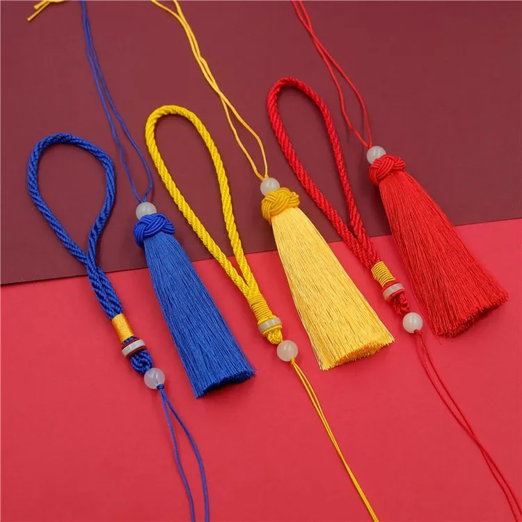 diy饰品配中国结流苏穗子手把绳组合汽车挂件香包无事牌古风吊坠