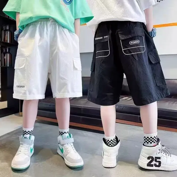 【纯棉】男童短裤宽松夏季休闲五分中裤洋气百搭儿童夏天男孩工装裤