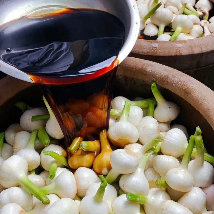 东北咸蒜酱油蒜老味道咸蒜1斤2斤3斤5斤嫩蒜腌制传统白皮蒜