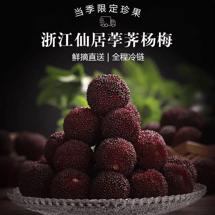 【仙居荸荠杨梅】新鲜现摘礼盒包装顺丰冷链空运发货整箱3/6斤