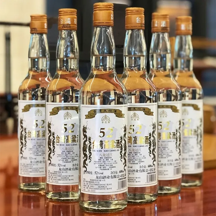 金厦缘台湾高粱酒高度浓香正品口粮酒纯粮食白酒整箱6瓶52度600ml