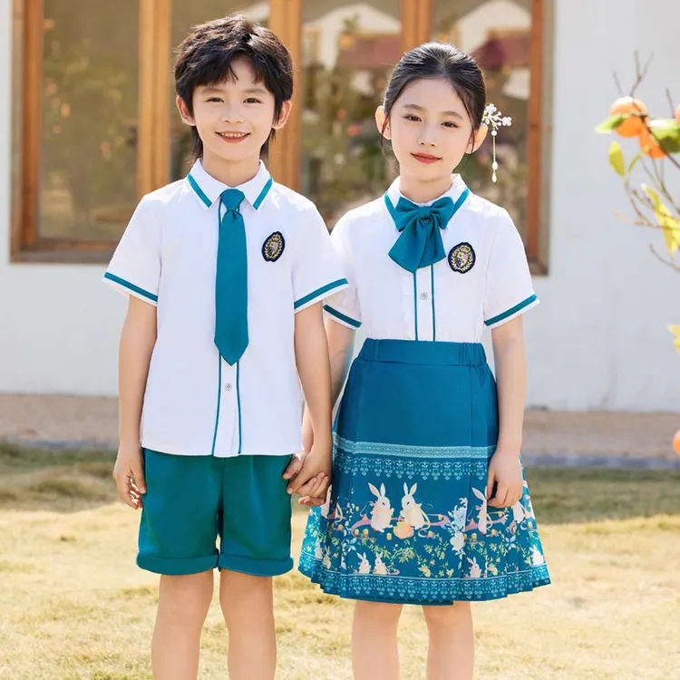 古装汉服校园儿童合唱演出中国风朗诵唐装秋季学生古装国风表演服