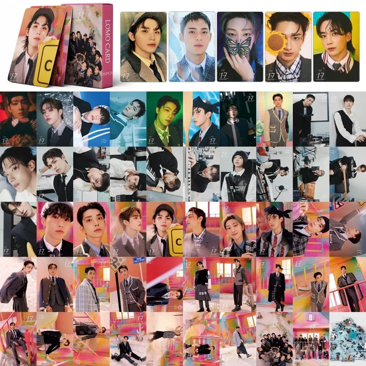 55张SEVENTEEN小卡17 IS RIGHT HERE徐明浩崔胜澈文俊辉周边小卡
