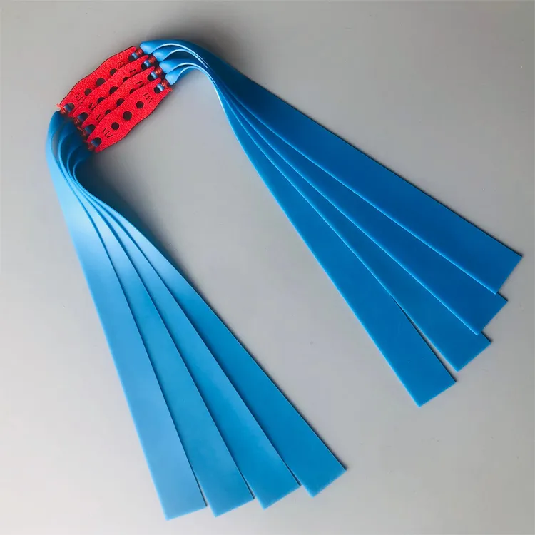 暴力蓝大锥度高回弹户外竞技防冻蓝色扁皮筋组可定制长度