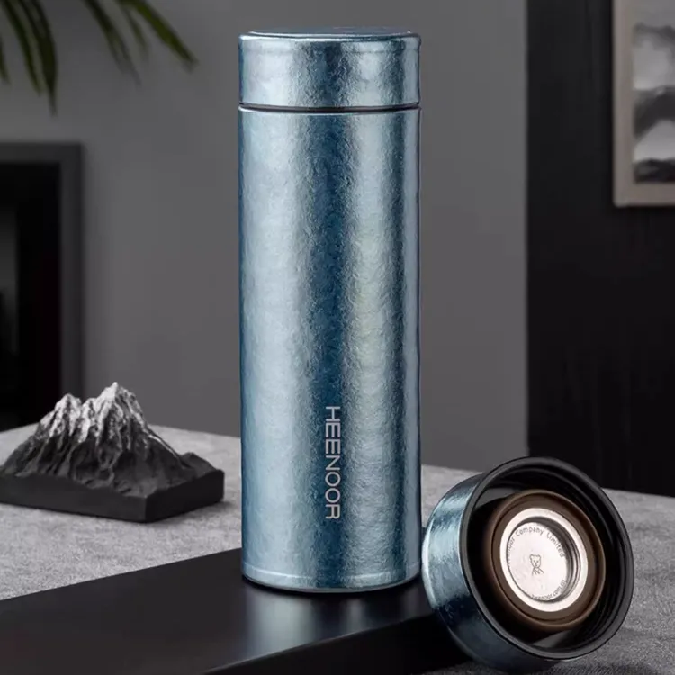 希诺钛杯保温杯纯钛杯养生杯子商务礼品男士保温杯