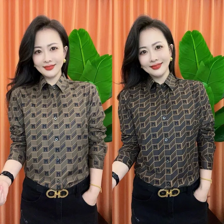 【亚琴男装】2024时尚潮流男士秋冬日常休闲百搭显瘦数码格子衬衫