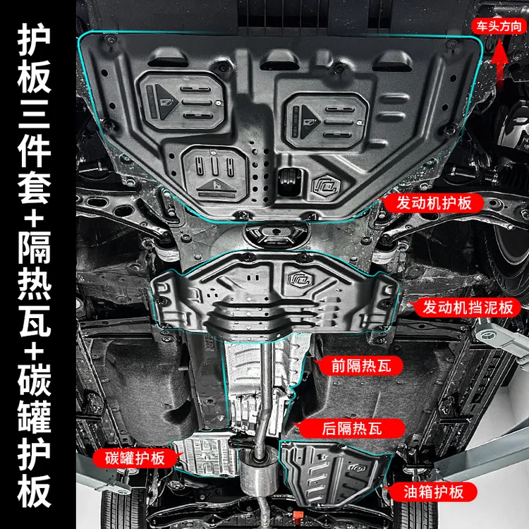 适用于17-25本田CRV发动机护板挡泥板 皓影底盘油箱护板底下防护