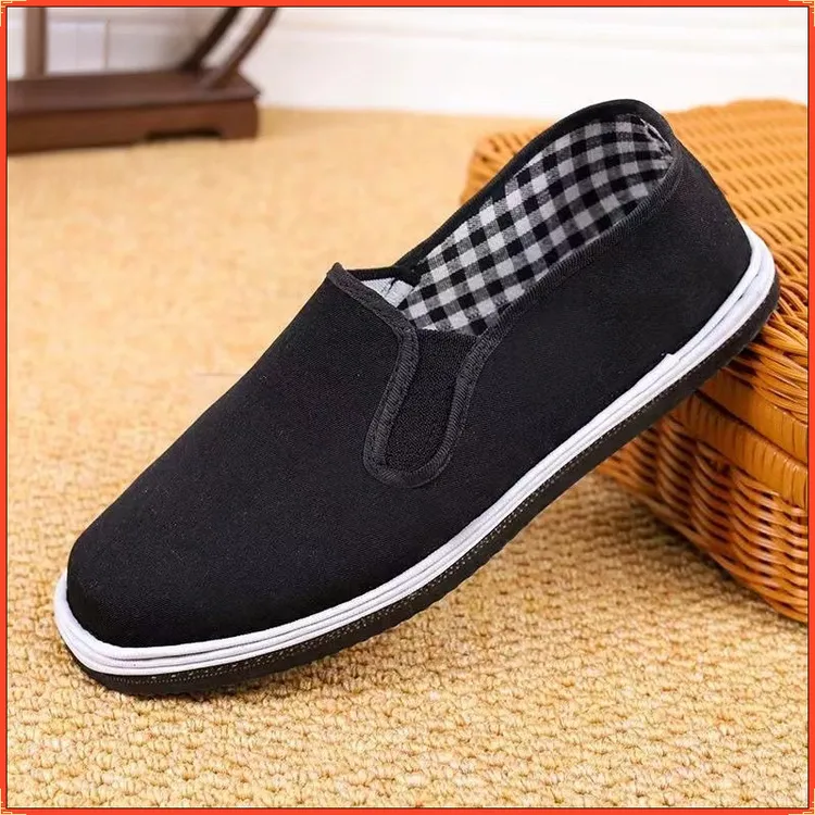 老北京布鞋男老年鞋防滑耐磨软底舒适休闲轻便黑爸爸鞋春秋透气