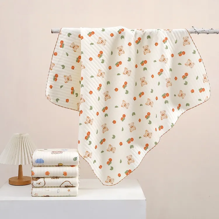 婴儿包巾产房包单纯棉防惊跳襁褓新生儿包被 初生裹布秋冬厚款