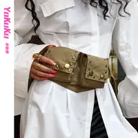 哟酷酷（小蛮腰）美式复古可调节工装废土百搭时髦腰封腰带时尚79